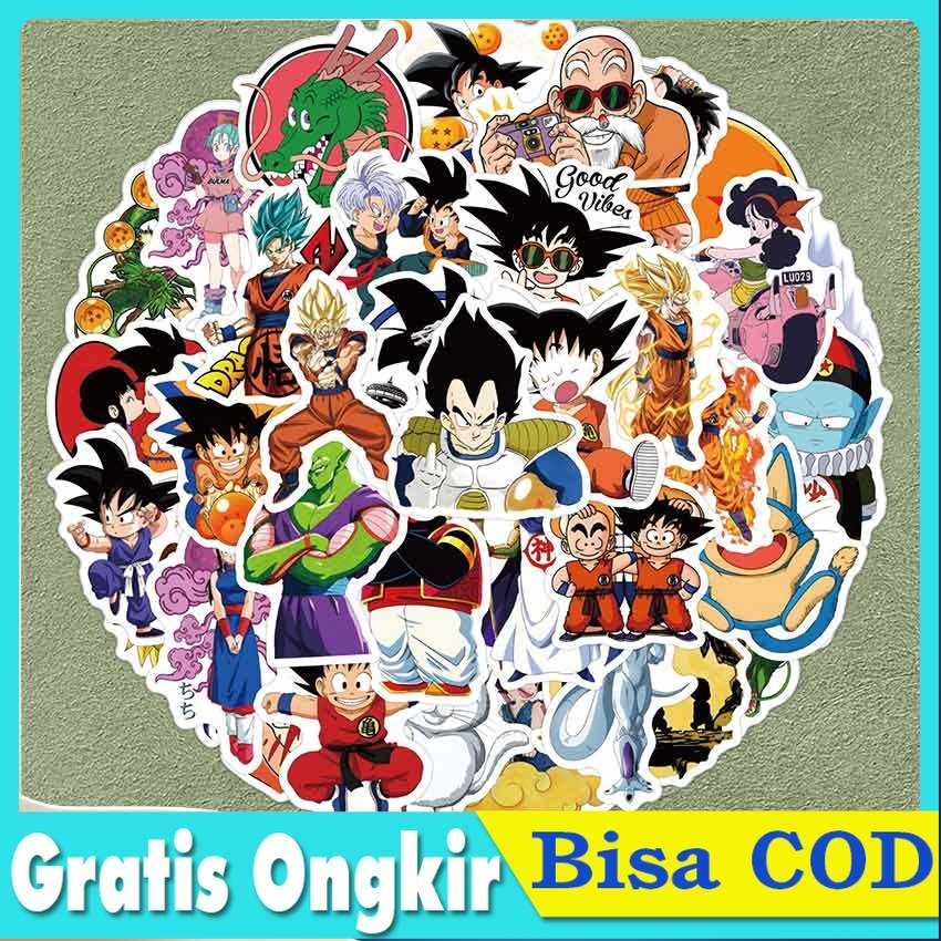 

50PCS Stiker Graffiti Kartun Dragon Ball Anti Air Untuk Dekorasi Koper / Notebook / Laptop / Helm / HP / Sepeda / Skateboard