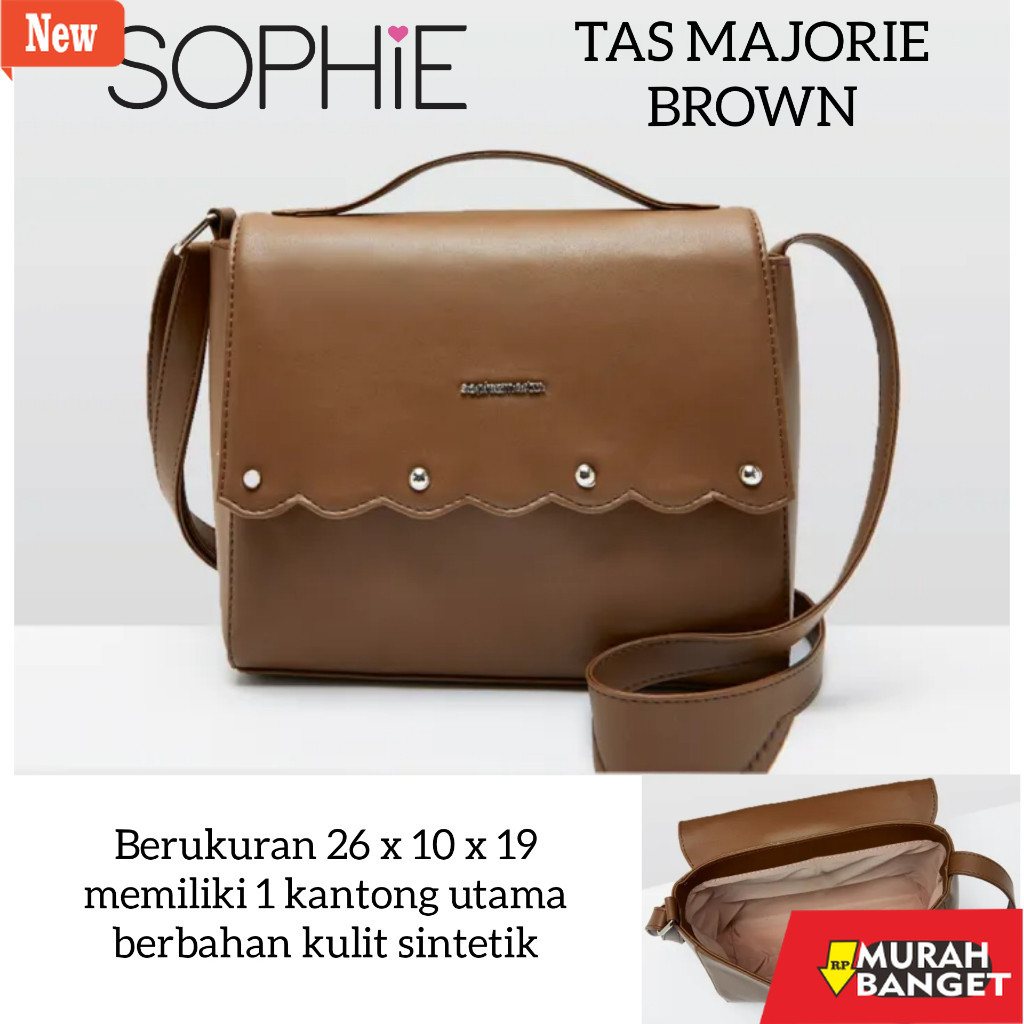 Selempang Wanita Kekinian TAS MAJORIE BROWN SOPHIE MARTIN PARIS PROMO TAS SELEMPANG WANITA COKLAT BA