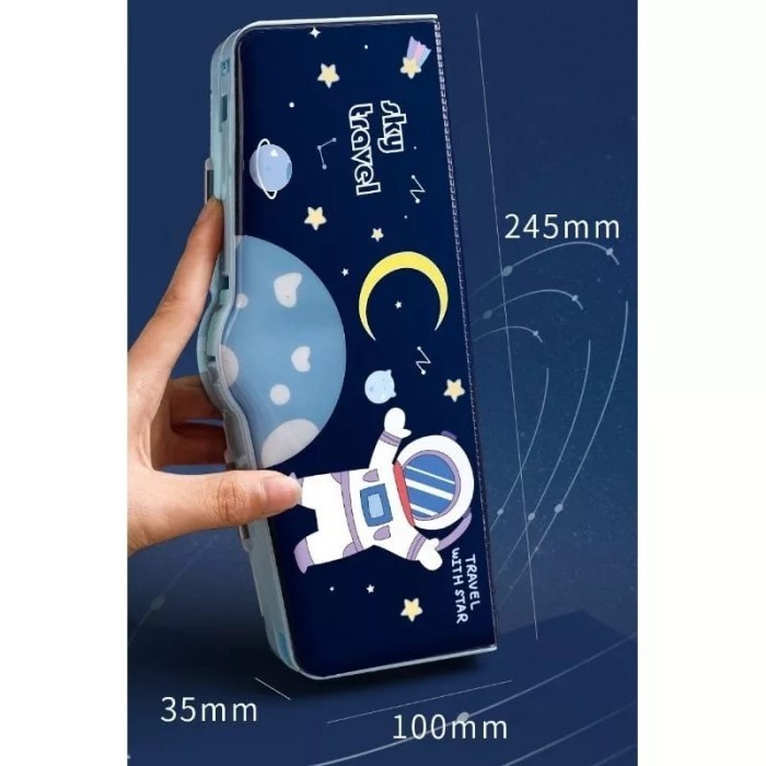 

✨LARIS✨ -Kotak Pensil Anak Sekolah Tempat Pensil Anak Sekolah Water proof - Tipe A-Astronot