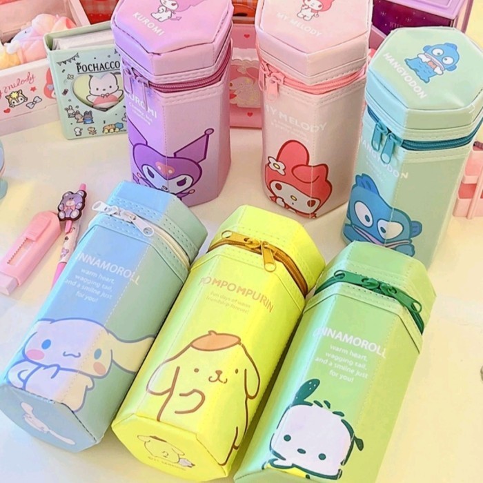 

✨LARIS✨ -Tempat pensil cinnamoroll tempat pensil kuromi melody pompurin pochaco - pink