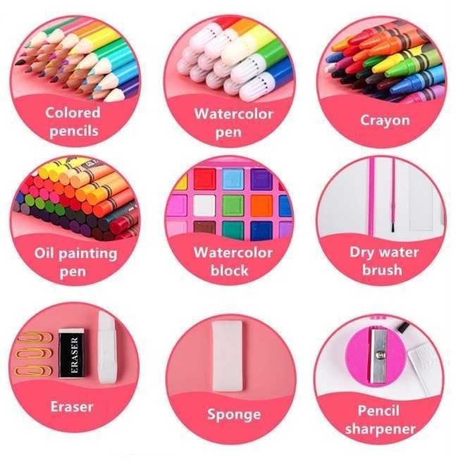 

✨LARIS✨ -Paket Set Alat Mewarnai spidol crayon Pensil warna menggambar lengkap - 86 Pcs
