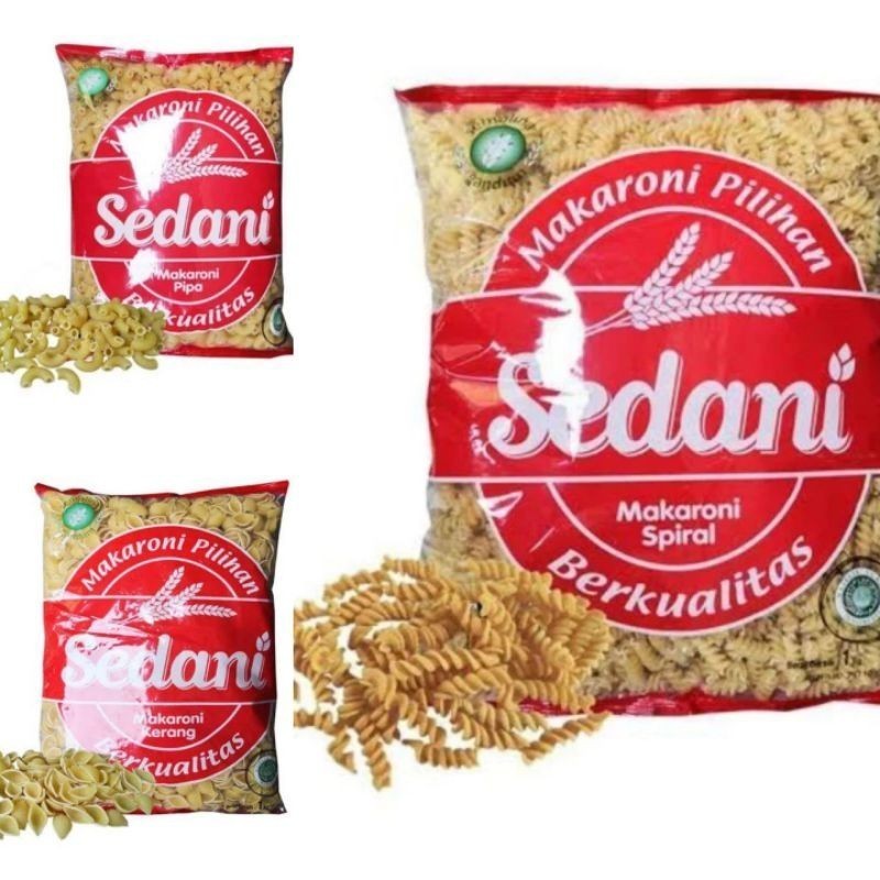 

BNS - MAKARONI SEDANI 1 KG MAKARONI SPIRAL|PIPA|KERANG