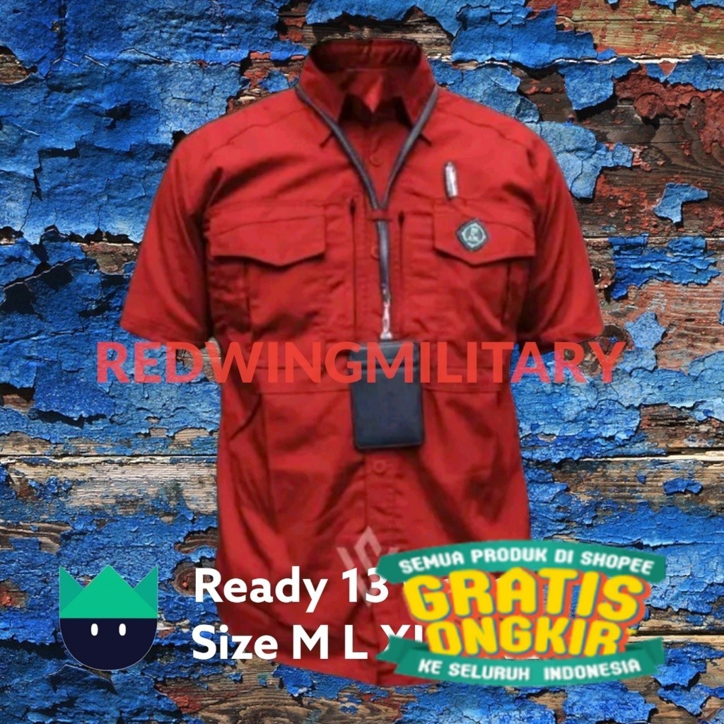 Kemeja Tactical Lapangan Pdl M-tac Lengan Pendek - Baju Tactical Bahan American drill/ jumbo big siz