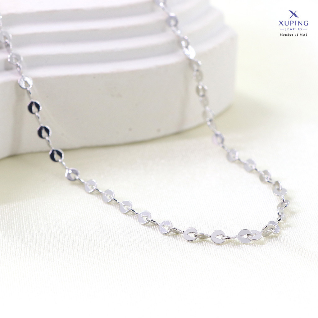 Xuping Kalung Anak Perak Motif Koin Aurora Silver 0112230041