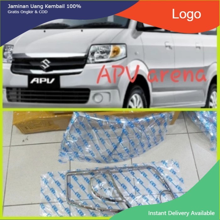 garnish list cover lampu depan Chrome APV ARENA Zivaccesoris