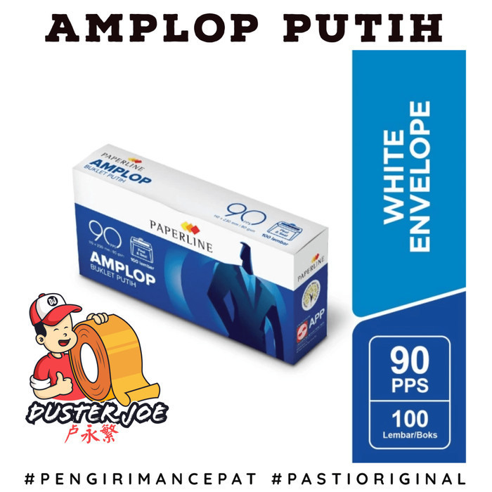 

Paperline Amplop Putih Polos 90 PPS PER 1 PACK