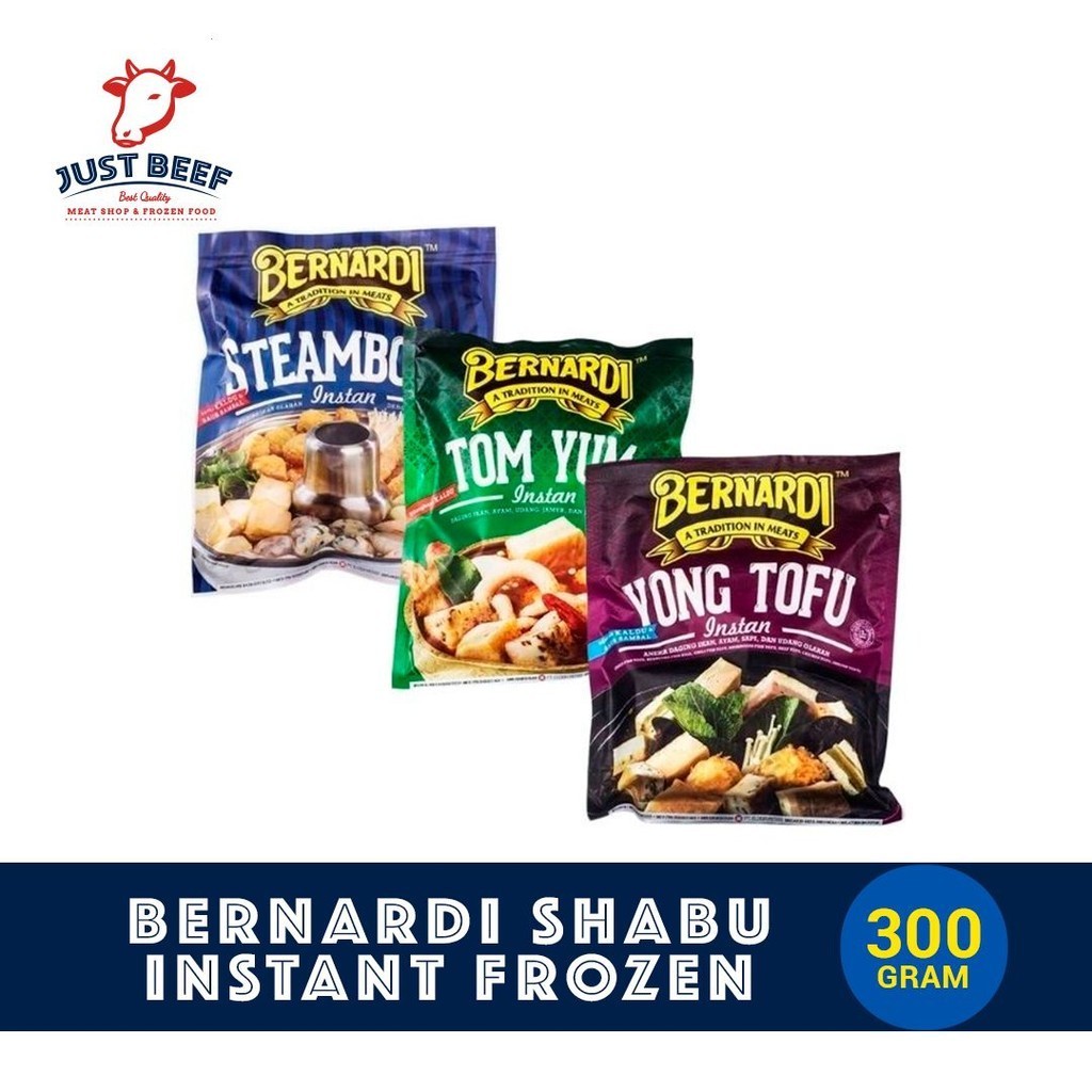 

Bernardi Steamboat / Tomyum / Yong Tofu Shabu Instant Frozen Halal 300gr