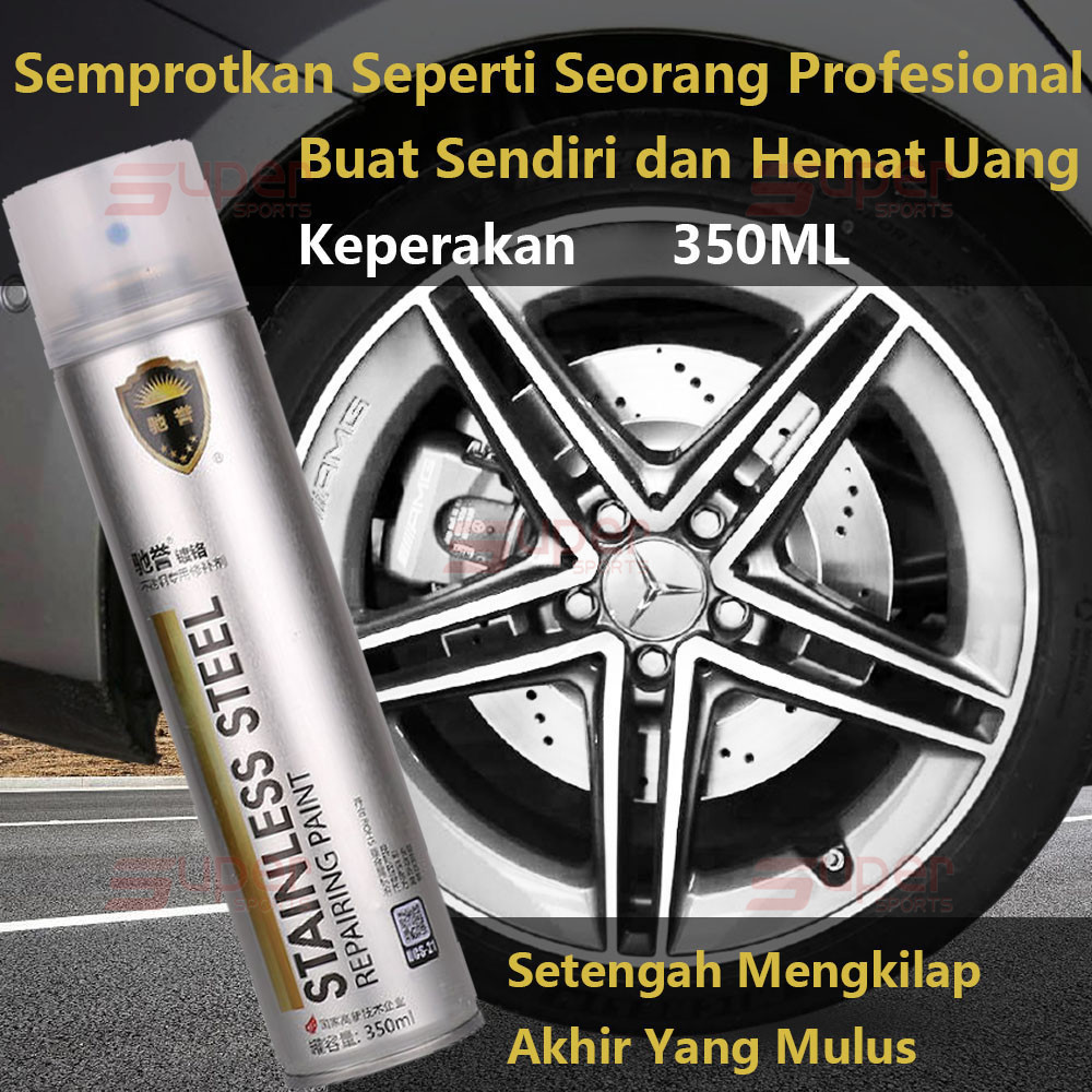 

【Peningkatan baru】Cat Semprot Chrome 350 ML Warna Chrome Cat Metalik Mobil Chrome Cat Semprot Stainless Steel Cat Metalik Mobil Stainless Steel Chrome Cocok untuk Penggunaan Indoor dan Outdoor