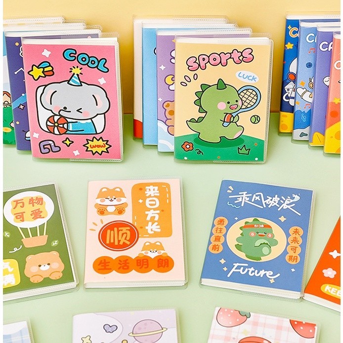 

Buku diary A7 sampul plastik