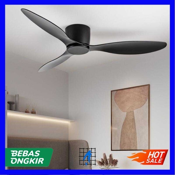 Kipas Angin Gantung Plafon Ceiling Fan 52 Inch FS2007 - Hitam