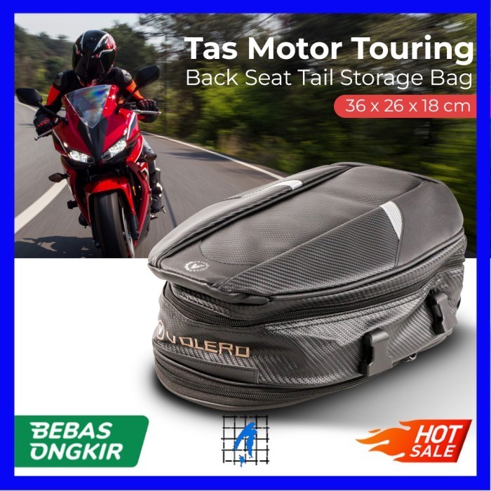 Tas Motor Touring Back Seat Tail Storage Bag
