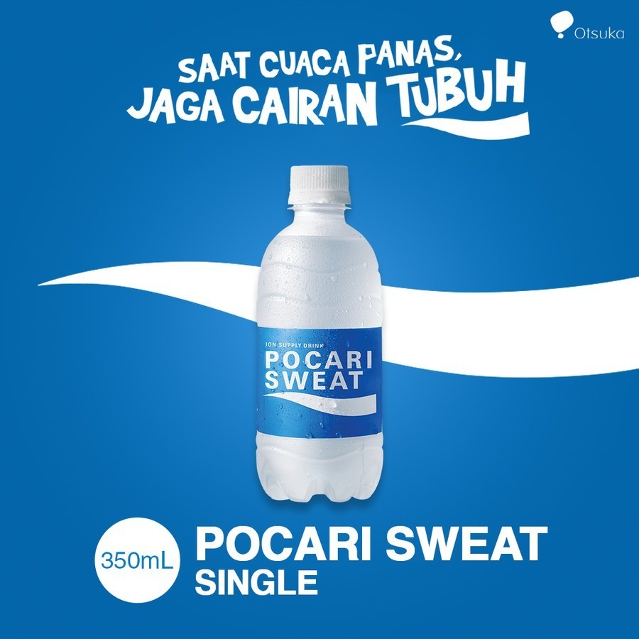 

POCARI SWEAT Minuman ISOTONIC Pet Botol 350ml Sport Drinks Lari Sepeda Olahraga