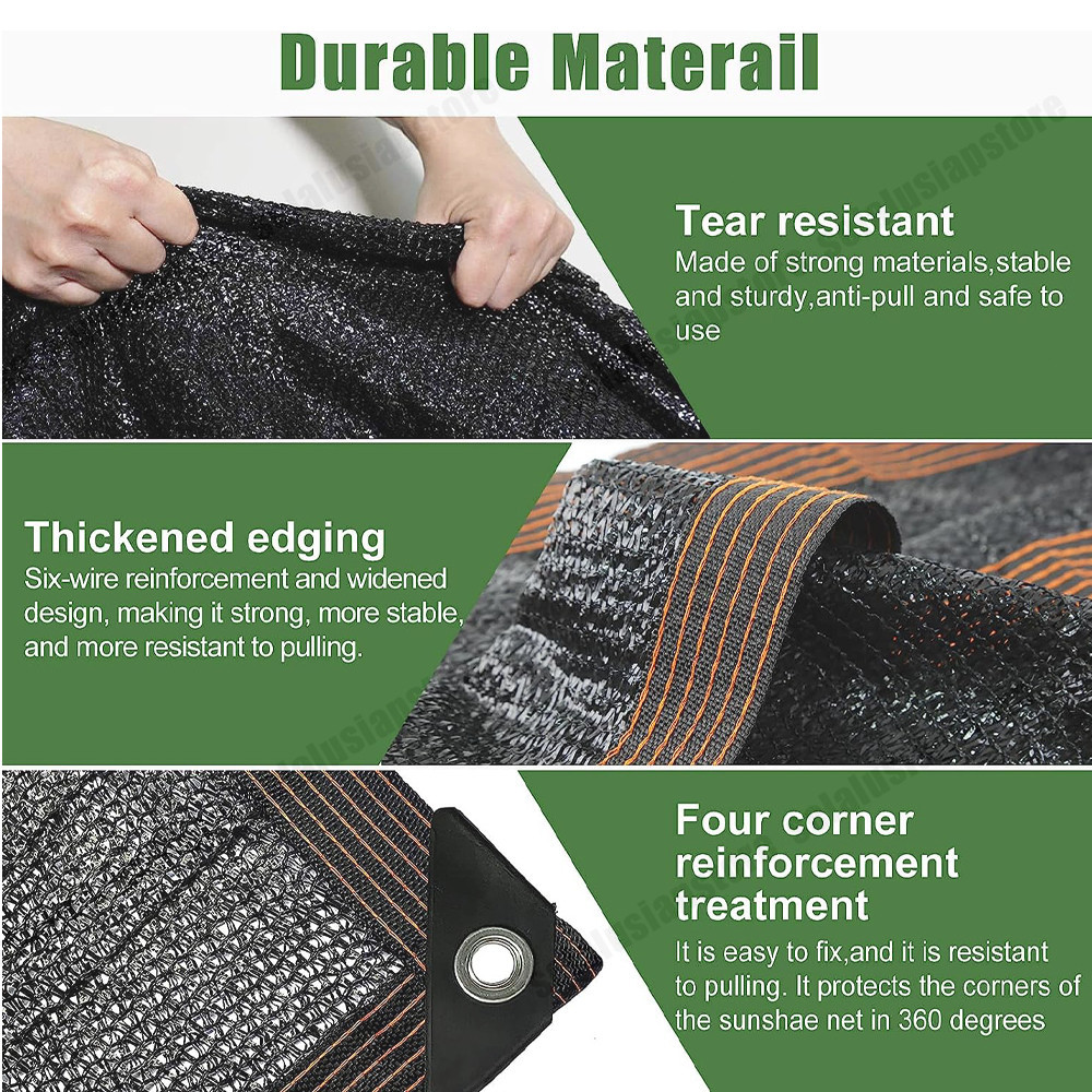 ID JARING PARANET 85-90% ANTI UV SUNSHADE NET TABIR SURYA COKLAT JARING TAMAN PARANET LEBAR 3 METER