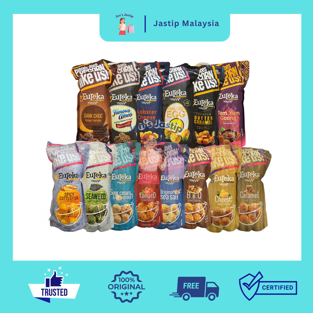 

MY EUREKA GOURMET POCORN SNACK PACK 140G