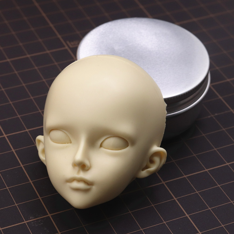 Big bjd silicone face mold super light clay soft pottery fondant face mold SD doll 40#
