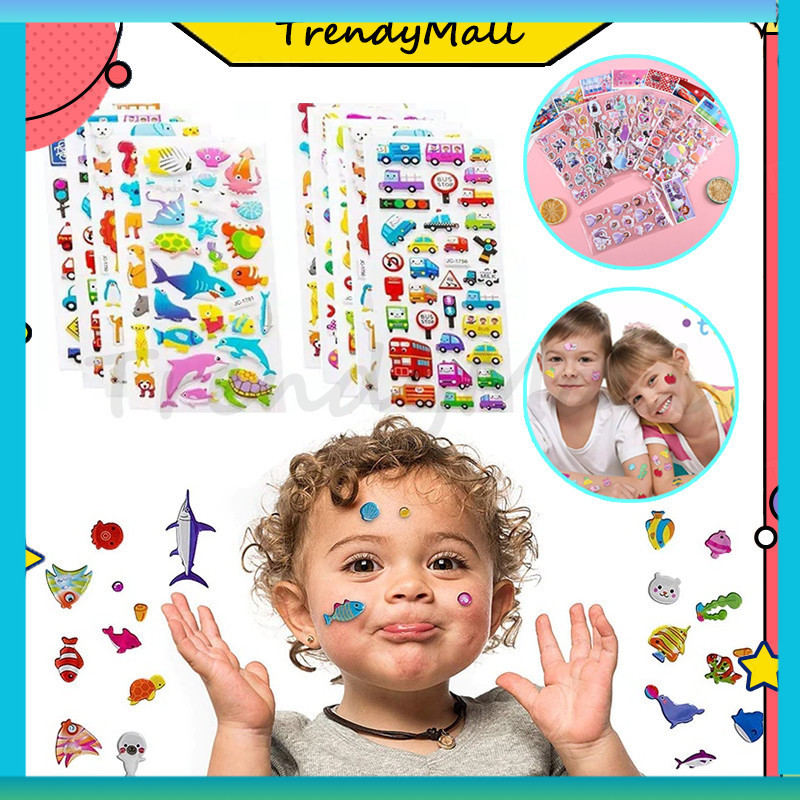 

Sticker Panjang Motif Karakter 3D - Mainan anak perempuan Stiker Timbul Tempel Random/ Anak Timbul Stiker Karakter Anak