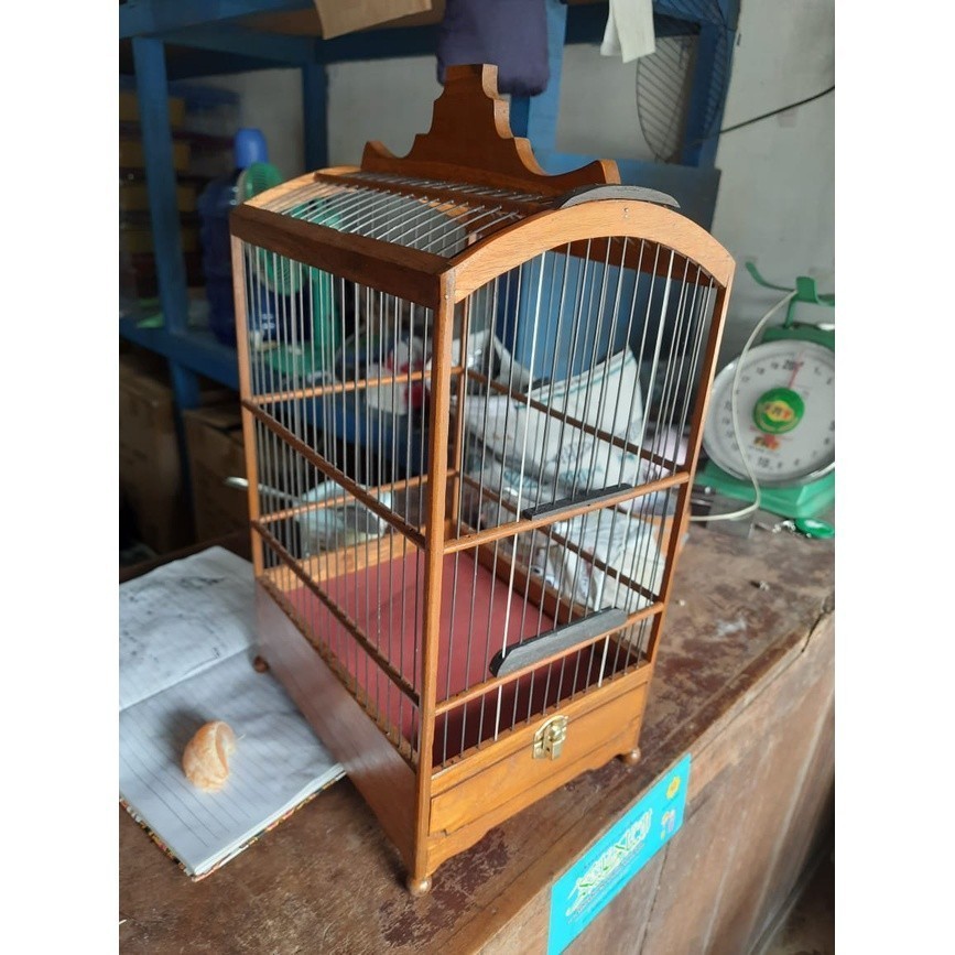 JUAL SANGKAR REPLIKA BNR MATANG NOMOR 6 KANDANG BURUNG KECIL RUJI FULL FIBER LNGKP KARPET&KUNCI