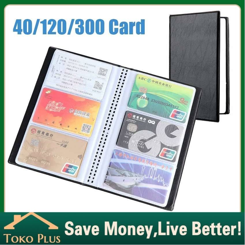 Name Card Holder Book Bussines Card Organizer 40/120/300 Slot Album Buku Kartu Nama Dompet Organizer