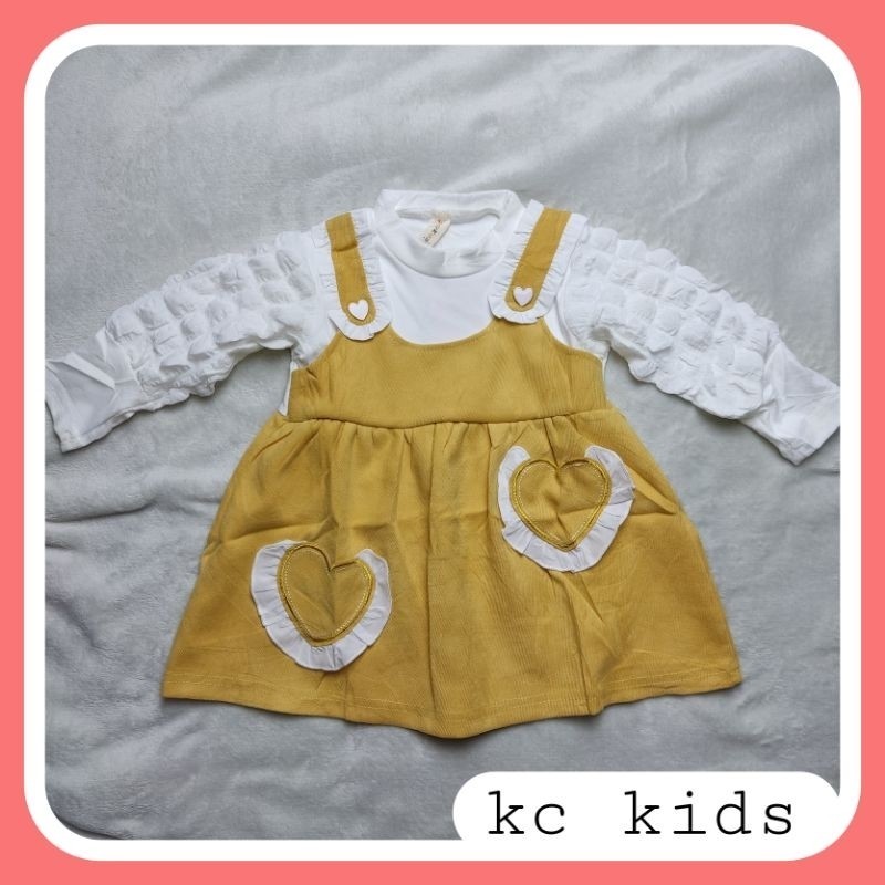 pakaian anak perempuan bayi dress putri lengan panjang baju dress anak perempuan lengan balon