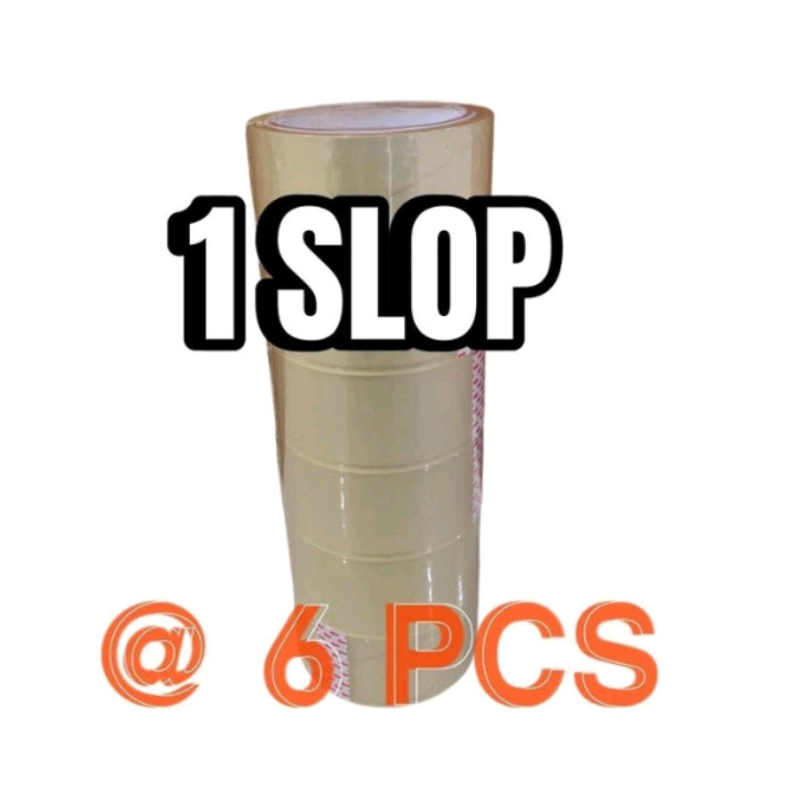 

A032-6 PCS Lakban 2 Inchi transparan solasi Perekat Bening 48mm x 50m