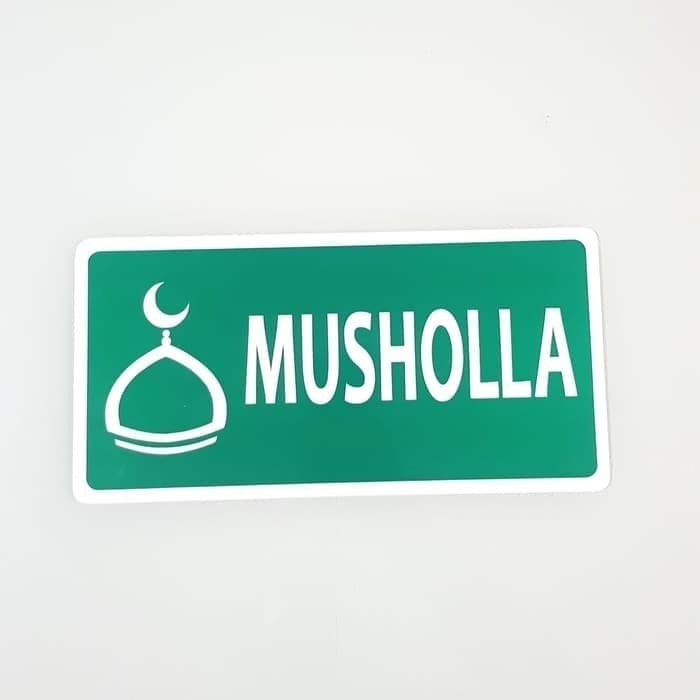 

Plang Papan Rambu Musholla Akrilik Acrylic 30x15 cm