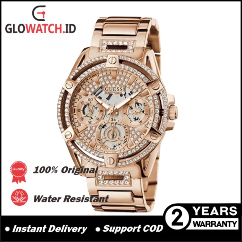 [Promo] Jam Tangan Wanita Guess GW0464L3 Queen Rosegold Dial Rosegold Stainless Steel Strap Original