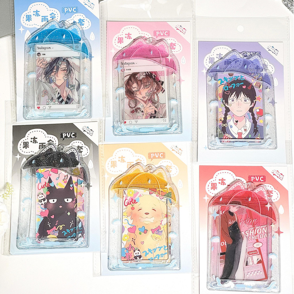 

gk Card Protector/Card Holder/Gantungan Kunci Holder Kartu Bahan Akrilik Transparan Ukuran 3 Inci