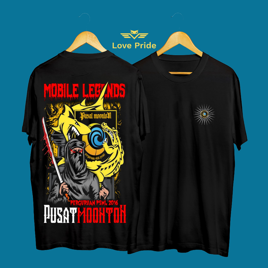 Kaos Tshirt Baju Distro Perguruan PSML 2016 Mobile Legend Pusat Moonton Premium Terbaru