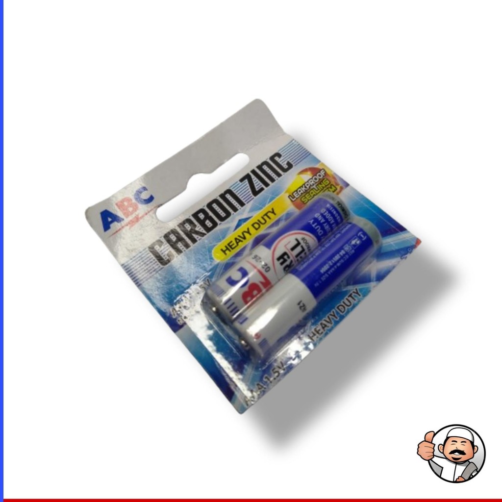 Batre ABC biru AAA 1 pasang 2 pcs batu remot tv ac dvd Mic