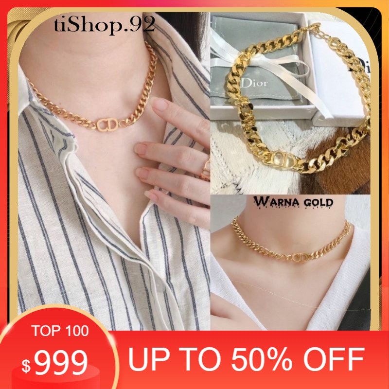 T92 Kalung titanium fashion CD Rantai