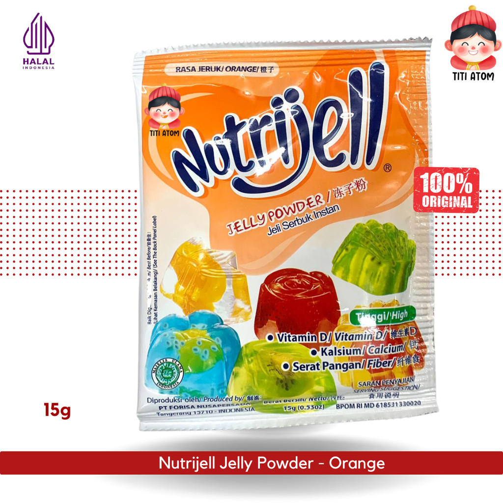 

Nutrijell Jelly Powder Bubuk Jeruk Orange 15g