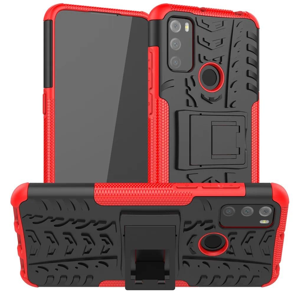New Phone case Alcatel 1S 3L 2021 C Alcatel 1 S 3 L 2021 Back cover Rubber tyre material armour Dual