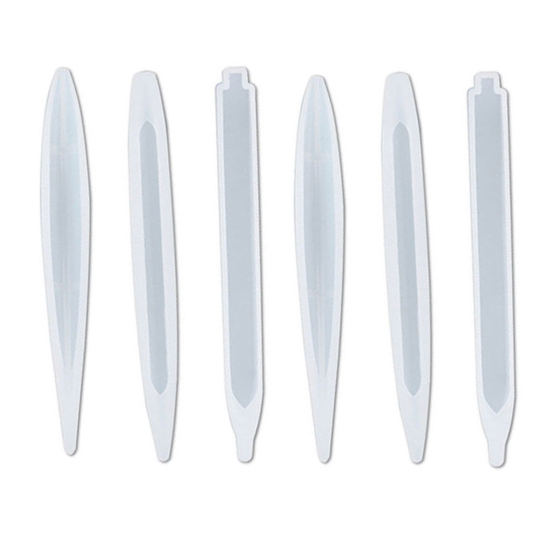 

1/3/6Pcs Transparent Silicone Mould Diy Ballpoint Pen Epoxy Resin Molds Dried Flower Resin Decorative Jewelry Making Casting