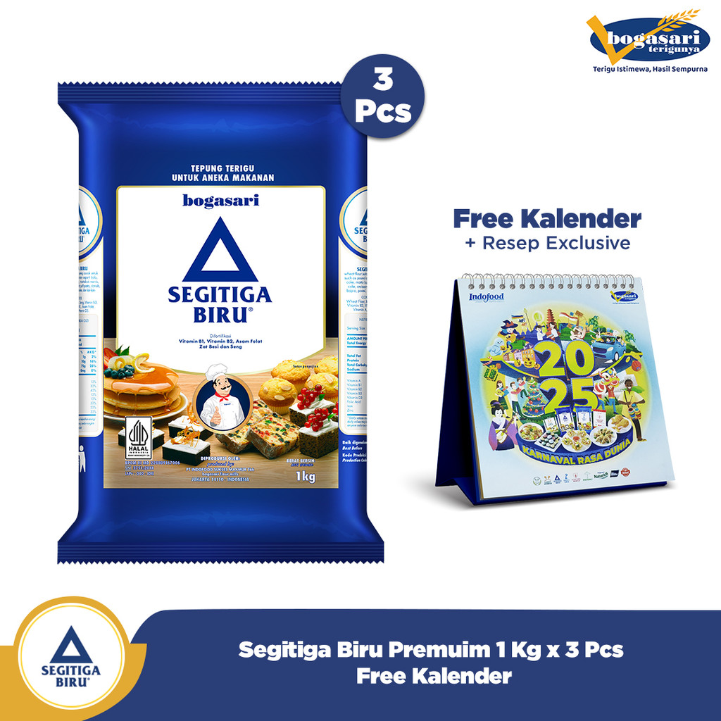 

Segitiga Biru Premium 1 Kg x 3 Pcs + Kalender Meja 2025