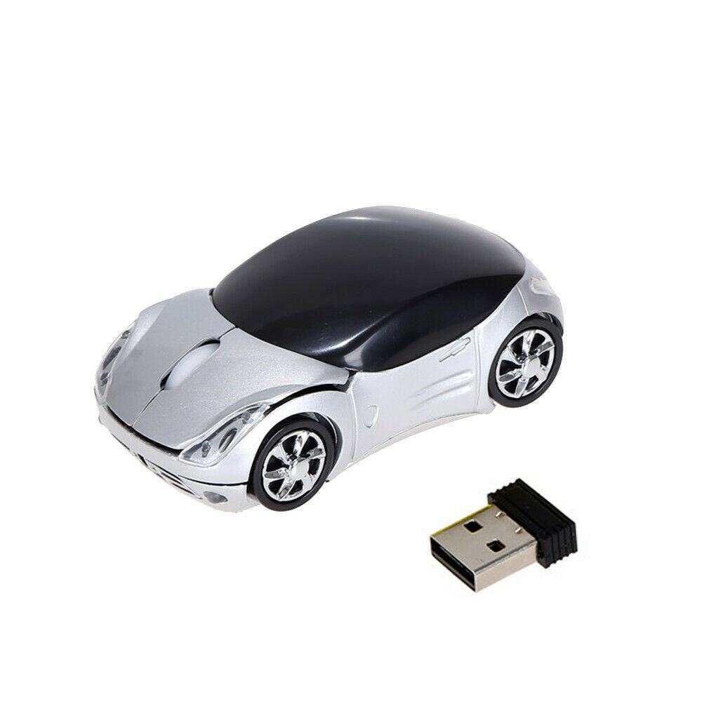 

Mouse Raton 2.4GHz 1200DPI Car Shape Wireless Optical Mouse USB Scroll Mice Computer Professional For PC Laptop 18Aug2