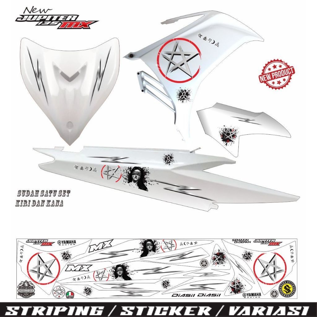 STRIPING VARIASI JUPITER MX NEW 135 VARIASI STRIPING