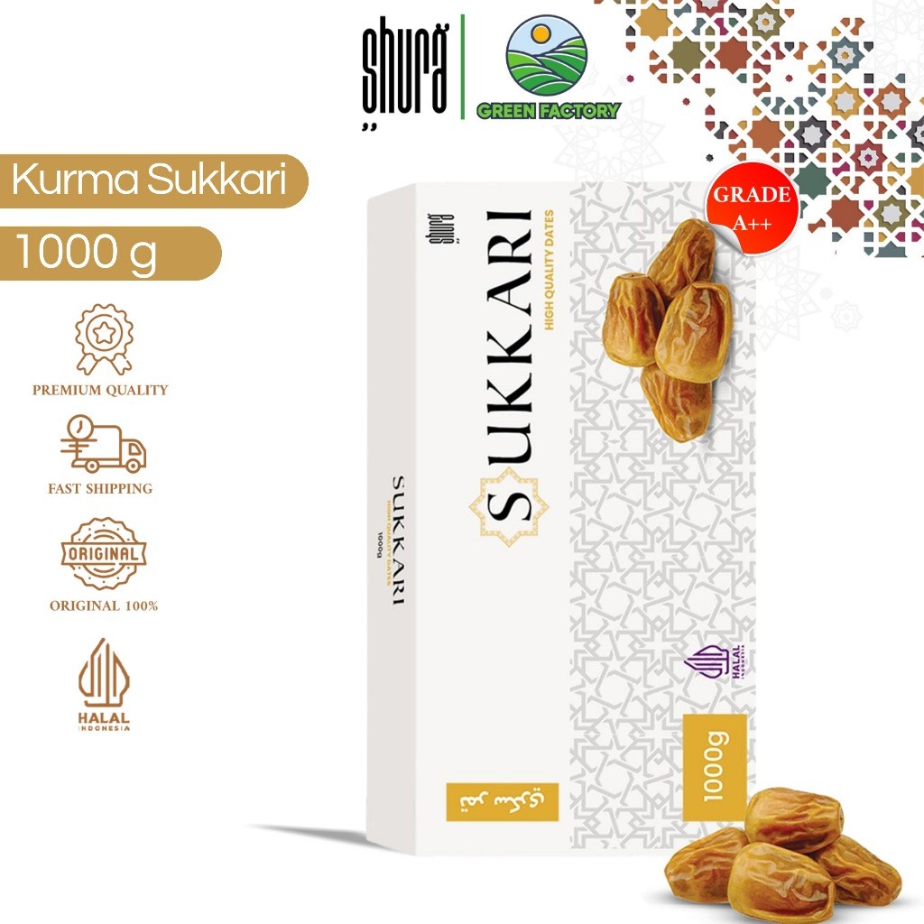 

Shura Kurma Sukkari 1kg Premium Original