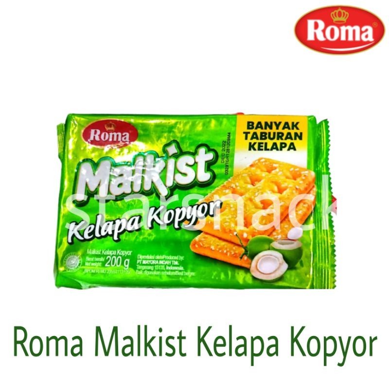 

Roma Malkist Kelapa Kopyor 200Gram pusat grosir jajan murah meriah