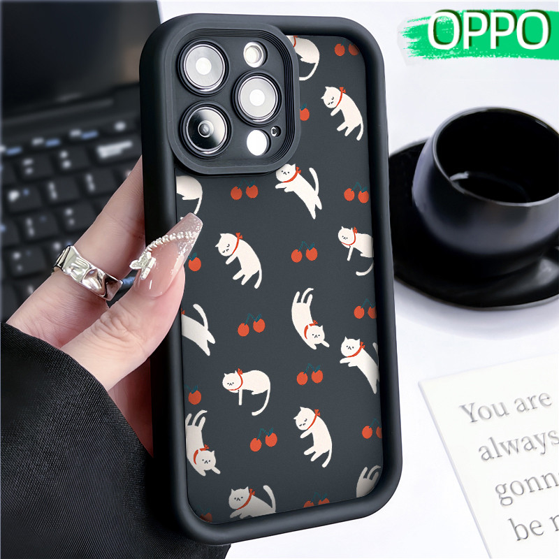Lucu Kucing Silicone SoftCase OPPO A18 A16 A15 A3s A5S A60 A17 A17K A54 A53 A12 A58 A31 A1K A77s Sof