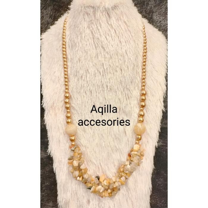 kalung / kalung etnik / kalung batu / kalung panjang / kalung fashion Aksesoris - 1