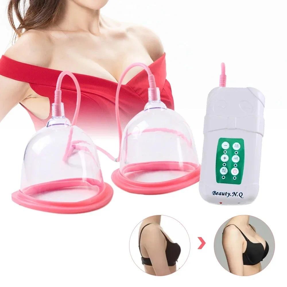 Electric Breast Enlargement Pump For Womens Vacuum Cupping Body Breast Massage AB/CD Cups Vacuum Bre