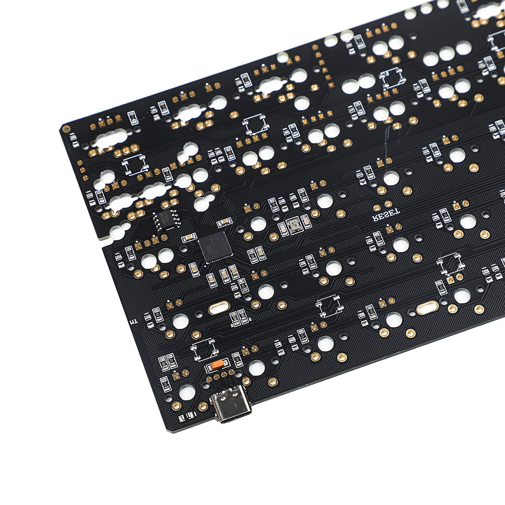 60% 61 64 QMK VIA PCB Underglow Support Switch LED HHKB Minila Layout Fully Programmable Mechanical 