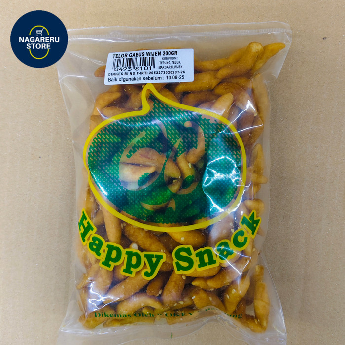 

Happy snack telor gabus wijen 200gr