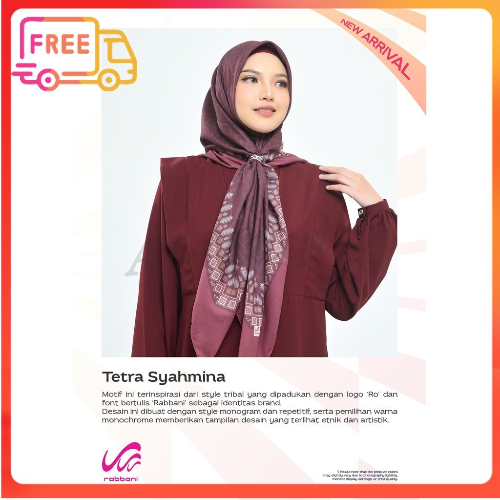 DISKON RABBANI ORI DISKON RABBANI - NEW ARRIVAL Tetra Syahmina Rabbani | kerudung segiempat rabbani 