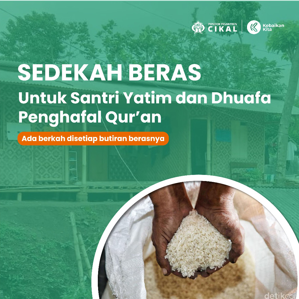 

Sedekah Beras untuk Santri Yatim dan Dhuafa Penghafal Qur'an