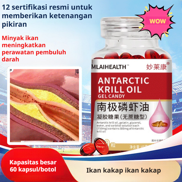 【Pengiriman ekspres 24 jam】Minyak Krill Premium Norwegia /omega 3/ omega 3 fish oil /Formula Penduku