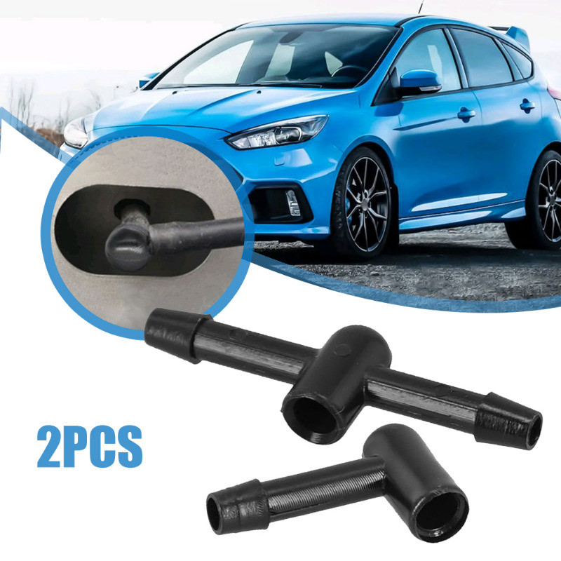 2pcs Car Accessories Car Windshield Wiper Water Jet Nozzle Hose Connector Kit For Ford Foucs Mondeo 