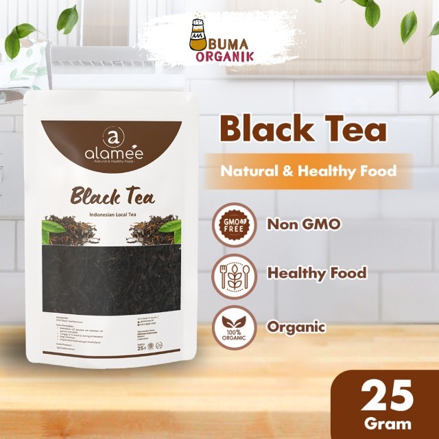 

Black Tea Teh Organic Bunga Kering Hitam Dried Alami Organik Herbal 25gr BUMA