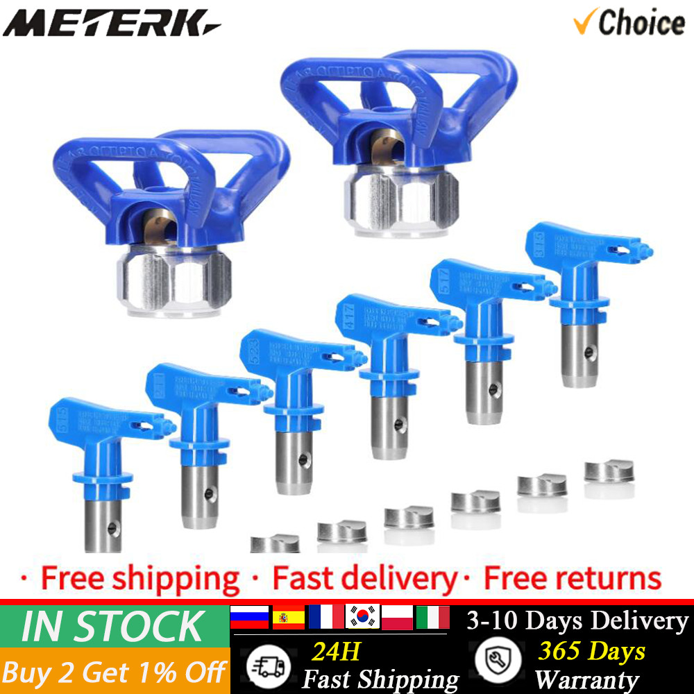 Airless Paint Nozzles Set Reversible Spraying Machine Tips Airless Paint Sprayer Nozzle Kit Airless 