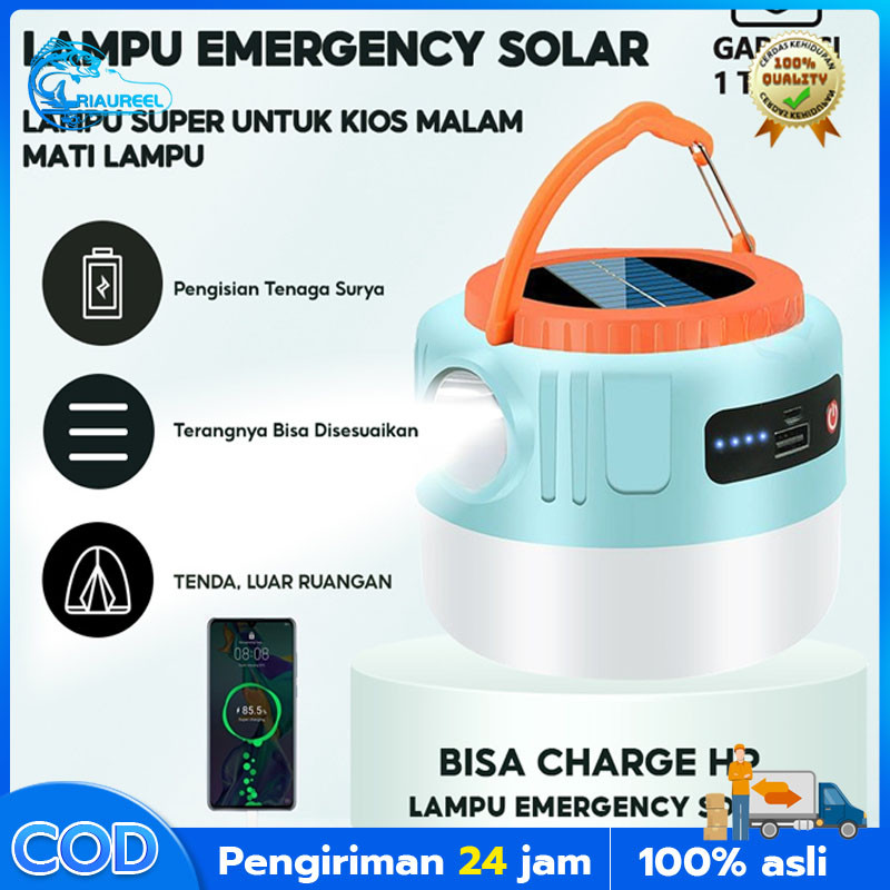 [Sixsexshopsecrets] Winland Lampu Emergency Solar Tahan Lama LED Gantung Portable Tenaga Surya Bohla